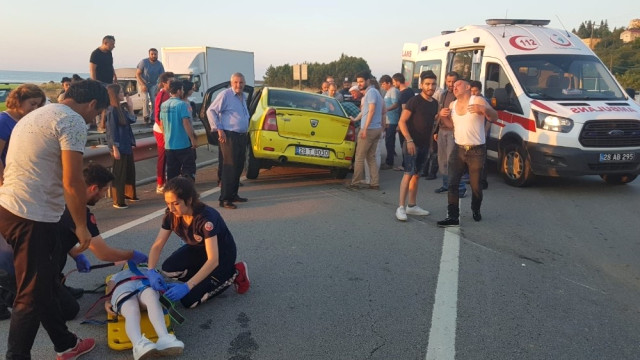 Giresun’da Trafik Kazası: 4 Yaralı