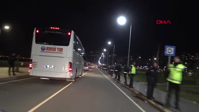Fenerbahçe Kafilesi Yoğun Güvenlik Önlemleri Altında Trabzon’dan Ayrıldı