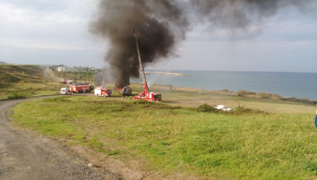 Trabzon Havalimanı’nda Yangın Söndürme Tatbikatı Yapıldı