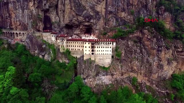 Trabzon Sümela Manastırı’nda Teleferik Heyecanı