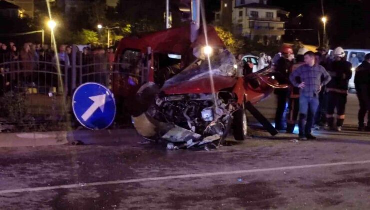Trabzon’da trafik kazası: 1 meyyit, 1 yaralı