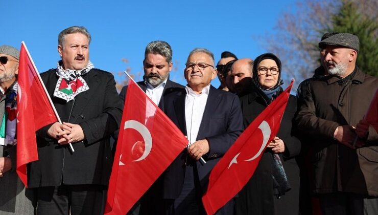 Kayseri’den teröre lanet, Filistin’e takviye