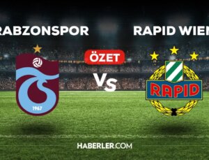 Trabzonspor Rapid Wien maç özeti ve golleri izle! (VİDEO) TS Rapid Wien maçı özeti! Golleri kim attı, maç kaç kaç bitti?