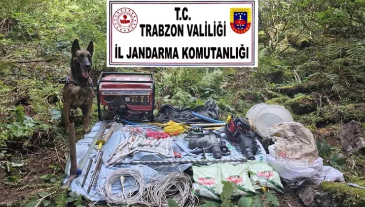Trabzon’da Define Ararken Yakalandılar: Kilolarca Patlayıcı Ele Geçirildi