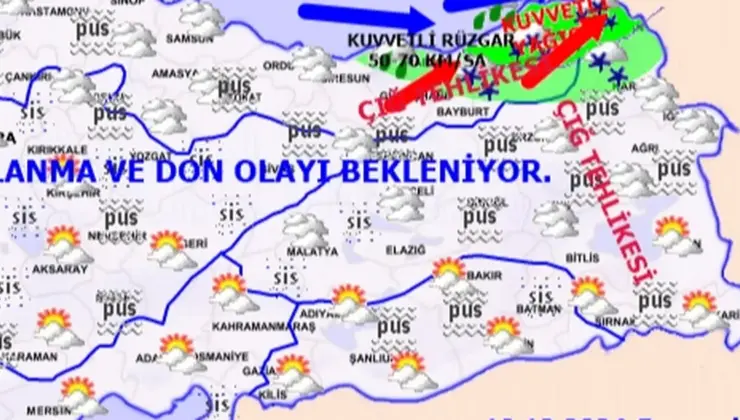 Meteoroloji’den Doğu’ya ihtar üstüne uyarı!
