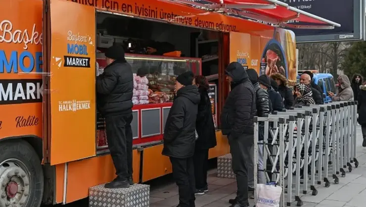 Ankaralılarla ete Taşınabilir Market’le kavuştu