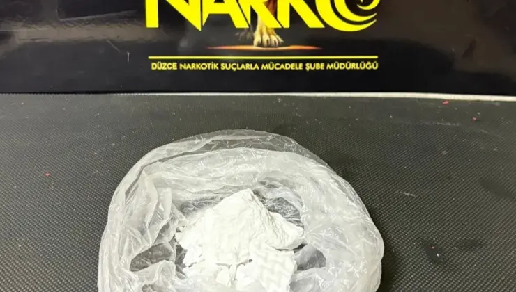 Düzce’de 55 gram kokain ele geçirildi
