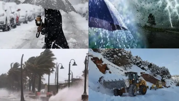 Meteoroloji’den kuvvetli yağış, rüzgar ve çığ uyarısı