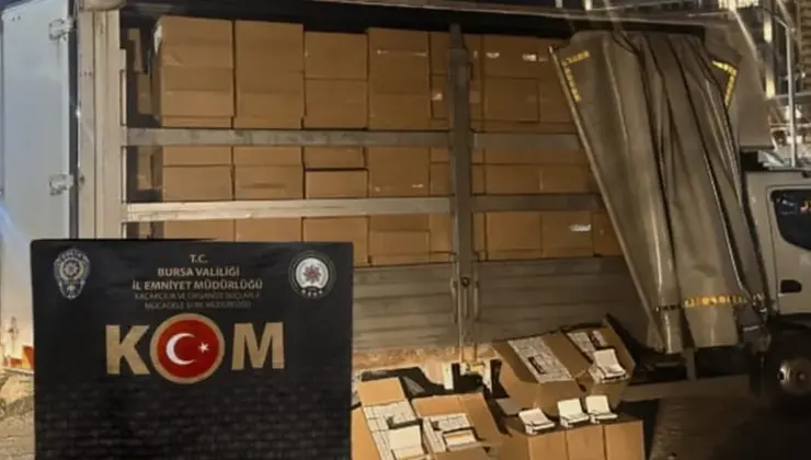 Bursa’da 3 milyon kaçak makaron ele geçirildi