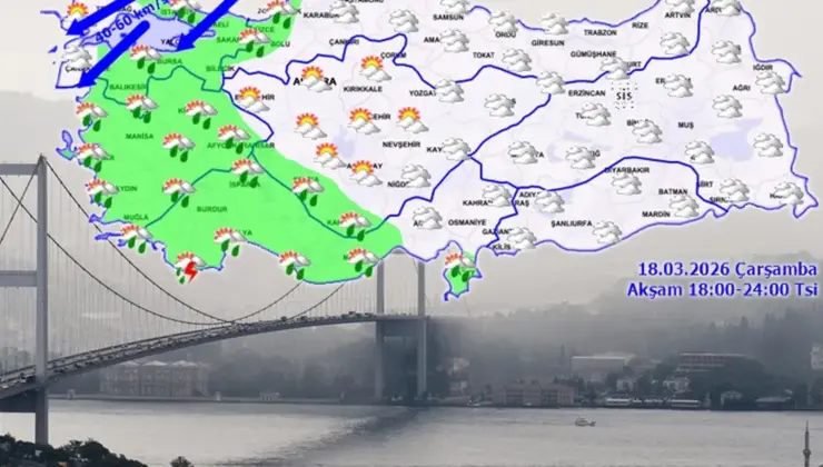 Hava değişiyor, yağmur geliyor