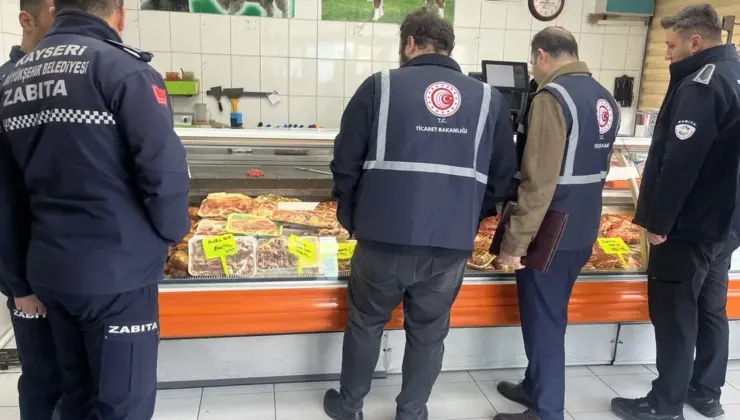 Kayseri zabıtasından kasaplara yakın takip