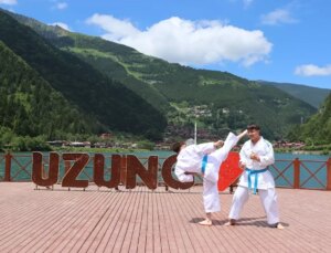 Trabzon’un turizm noktaları spor şovlarına sahne oldu