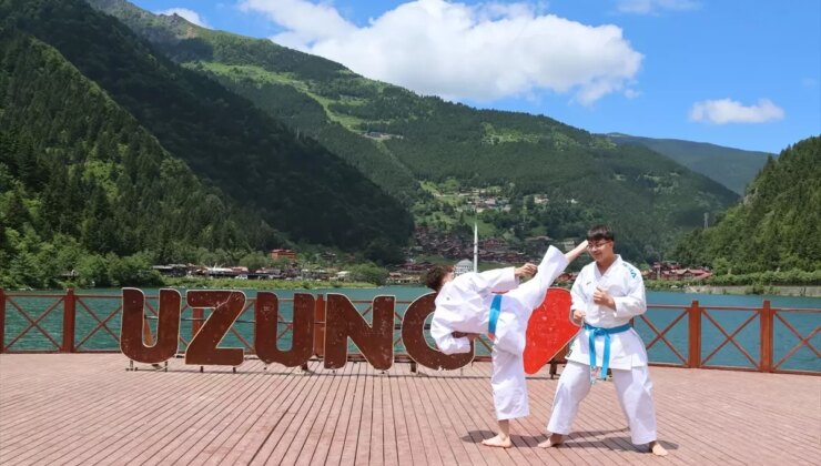 Trabzon’un turizm noktaları spor şovlarına sahne oldu