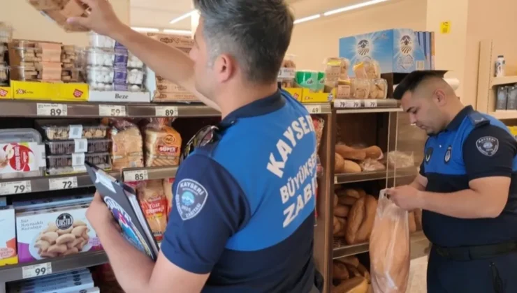 Kayseri Büyükşehir zabıtasından sıkı kontrol