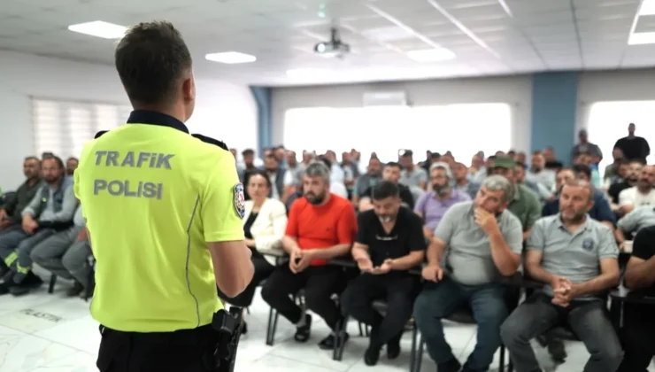 Kayseri Melikgazi’den saha çalışanlarına trafik eğitimi