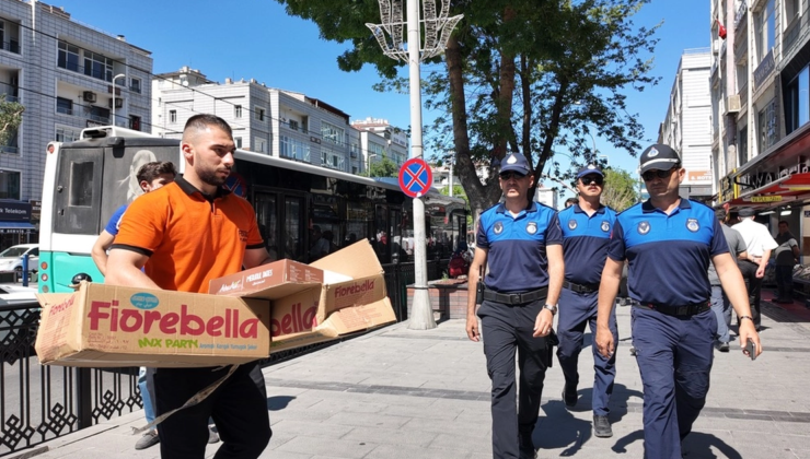 Kayseri zabıtasından etraf korunması kontrolü