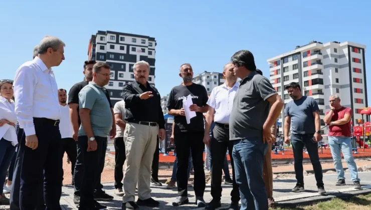 Kayseri Melikgazi şantiye alanına döndü